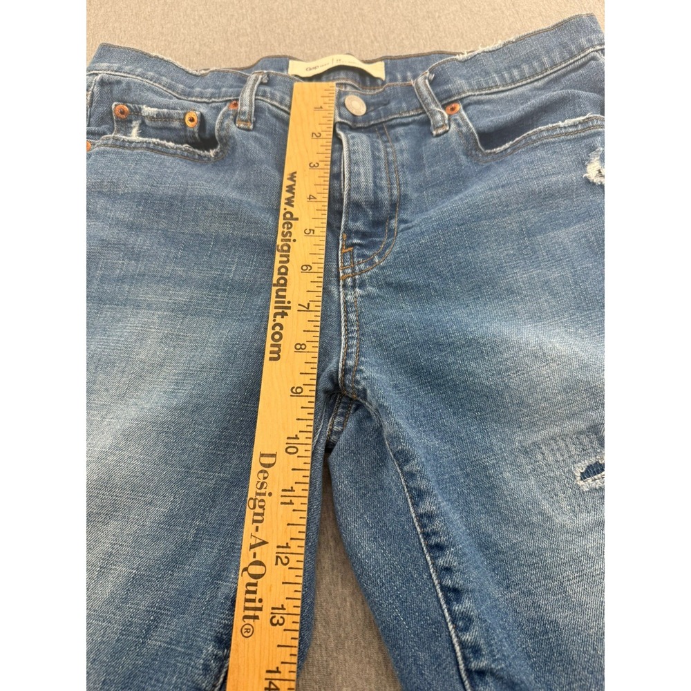Gap Jeans Women's 28 Blue Best Girlfriend Distressed Denim - Picture 12 of 15